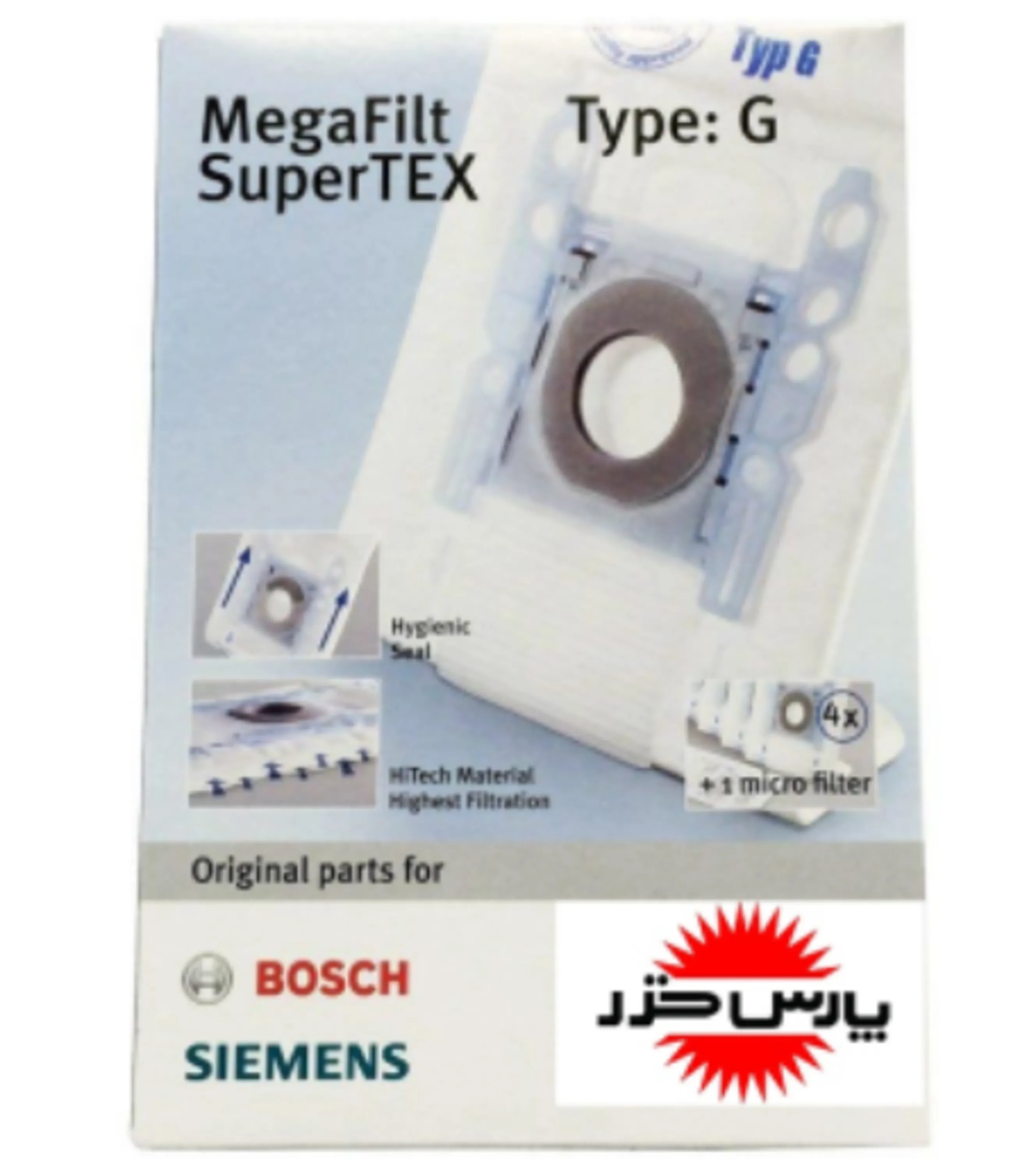 پاکت جارو برقی پارس خزر TYPE G پاکت جارو برقی پارس خزر TYPE G